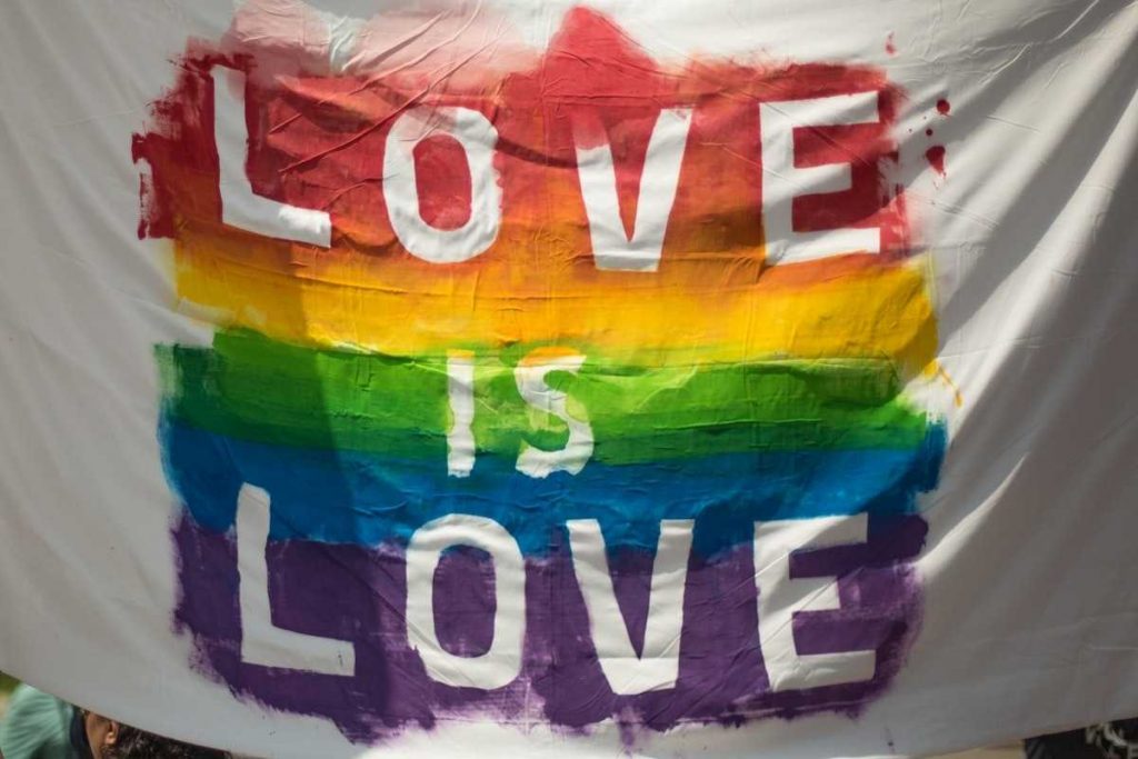 lgbtq pride love is love banner